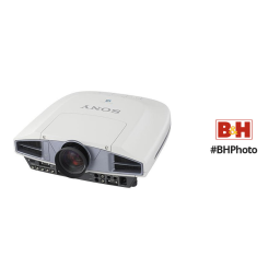 Sony VPL-FX52 Manuel utilisateur | Fixfr