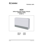 TECHNIBEL AOV25S5ZAA FLOOR DOUBLE DUCT AIRCONDITIONER Guide d'installation