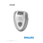 Philips HP6408/02 Satinelle &Eacute;pilateur Manuel utilisateur