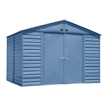 Arrow Storage Products ED108BS Euro Dallas 10 x 8 ft Manuel utilisateur