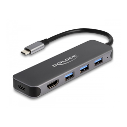 DeLOCK 64170 USB Type-C™ Hub 4 Port USB 3.2 Gen 1 Fiche technique | Fixfr