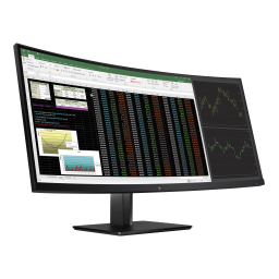 HP Z38c 37.5-inch Curved Display Manuel utilisateur | Fixfr