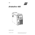 ESAB AristoArc 400 Manuel utilisateur