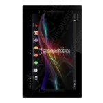 Sony Xperia Tablet Z Wi-Fi Mode d'emploi