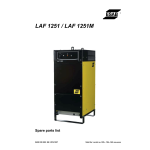 ESAB LAF 1250M Mode d'emploi avec IA Chat &amp; PDF