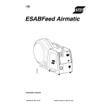 ESAB ESABFeed Airmatic Manuel utilisateur