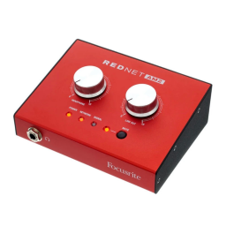 Focusrite Pro RedNet AM2 Mode d'emploi | Fixfr