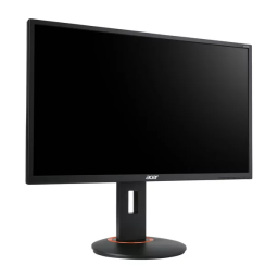 Acer XF270HU Monitor Guide de démarrage rapide | Fixfr