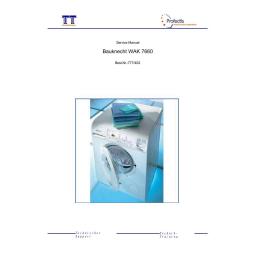 Bauknecht WAK 7666 Washing machine Manuel utilisateur | Fixfr