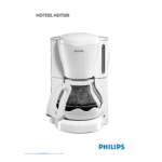 Philips HD7502/55 Viva Collection Cafeti&egrave;re Manuel utilisateur