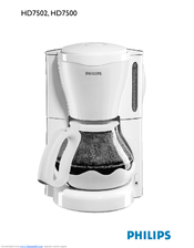 Philips HD7502/55 Viva Collection Cafetière Manuel utilisateur | Fixfr