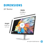 HP U28 4K HDR Monitor Manuel utilisateur