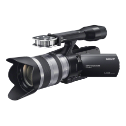 Sony NEX VG20E Manuel utilisateur | Fixfr