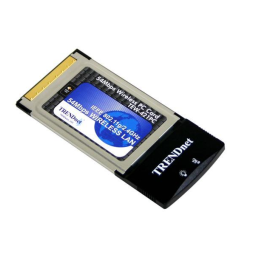 Trendnet TEW-421PC 54Mbps 802.11g Wireless PC Card Manuel utilisateur | Fixfr