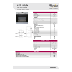 Whirlpool AKP 145/IX Manuel utilisateur