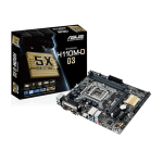 Asus H110M-D D3 Motherboard Manuel utilisateur