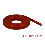 DeLOCK 18898 Fire-Proof Sleeving Silicone-Coated 5 m x 10 mm red Fiche technique