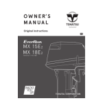 TOHATSU MX 15E2 Manuel du propri&eacute;taire - Guide d'utilisation et d'entretien