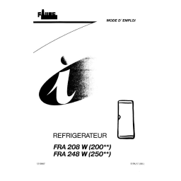 Faure FRA 208 W Notice d'utilisation | AI Chat & PDF | Fixfr