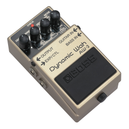 Boss AW-3 Dynamic Wah Manuel utilisateur | Fixfr