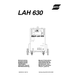 ESAB LAH 630A Manuel utilisateur