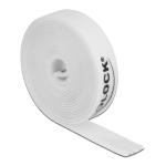 DeLOCK 18387 Velcro tape on roll L 5 m x W 15 mm white Fiche technique