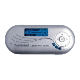 Transcend MP 510 Manuel utilisateur | Fixfr