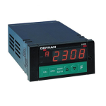 gefran 2308 Multizone indicator / alarm unit Mode d'emploi