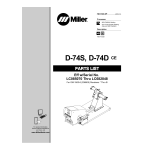 Miller D-74D CE Manuel utilisateur