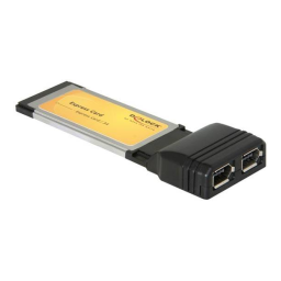 DeLOCK 61387 Express Card > 2 x FireWire A Fiche technique | Fixfr