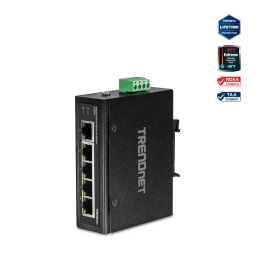 Trendnet TI-E50 5-Port Industrial Fast Ethernet DIN-Rail Switch Fiche technique | Fixfr