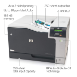 HP Color LaserJet Professional CP5225 Printer series Manuel utilisateur