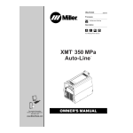 Miller XMT 350 CC/CV AUTO-LINE IEC 907161012 Manuel utilisateur