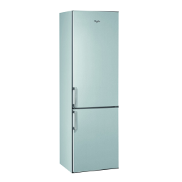 Whirlpool WBE37162 TS Fridge/freezer combination Manuel utilisateur | Fixfr