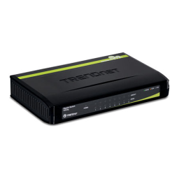 Trendnet TEG-S5g 5-Port Gigabit GREENnet Switch Manuel utilisateur | Fixfr