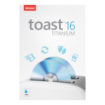 Roxio Toast 16 Pro Manuel utilisateur