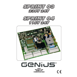 GENIUS SPRINT 03, 04 Manuel d'utilisation + Chat IA | Fixfr