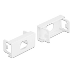 DeLOCK 81367 Easy 45 Module Plate Round cut-out M15 Anti-twist, 45 x 22.5 mm 10 pieces white Fiche technique