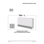 TECHNIBEL TAV402L8GAB Unit&Atilde;&copy;s int&Atilde;&copy;rieures console Mode d'emploi