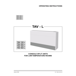 TECHNIBEL TAV402L8GAB UnitÃ©s intÃ©rieures console Guide d'installation | Fixfr