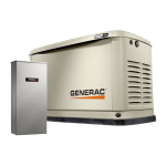 Generac 18 kW G0072280 Standby Generator Manuel utilisateur