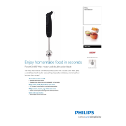 Philips HR1366/95 Daily Collection Mixeur plongeant Manuel utilisateur | Fixfr