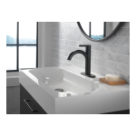 Delta 15749LF-BL Nicoli Matte Black 1-Handle Single Hole WaterSense Bathroom Sink Faucet Manuel utilisateur