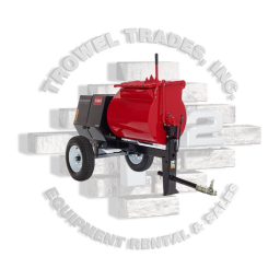 Toro MMX-858H-S Mortar Mixer Concrete Equipment Manuel utilisateur | Fixfr