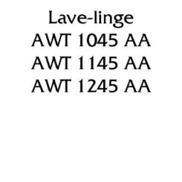 Manuel Electrolux AWT 1045 AA, 1145 AA, 1245 AA : AI Chat & PDF | Fixfr