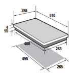 Brandt BPI6210B Table induction Product fiche