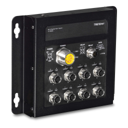 Trendnet TI-TPG80 8-Port Industrial EN50155 M12 Gigabit PoE+ Railway Switch Fiche technique | Fixfr
