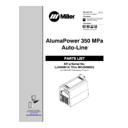Miller XMT 350 MPA AUTO-LINE Manuel utilisateur | Fixfr