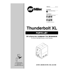 Miller THUNDERBOLT XL 300/200 AC/DC Manuel utilisateur