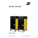 ESAB TAF 801 Manuel utilisateur